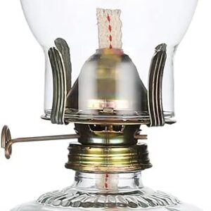 Rustic Oil Lamp Lantern Vintage Glass Kerosene Lamp 12.5''Chamber Oil Lamps for Indoor Use Home Decor Lighting Oil Lantern