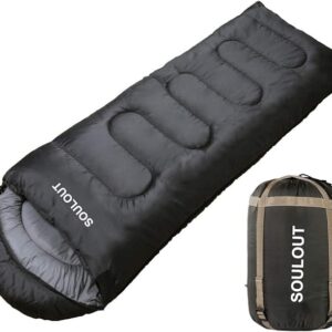 Sleeping Bag,3-4 Seasons Warm Cold Weather Lightweight, Portable, Waterproof Sleeping Bag with Compression Sack for Adults & Kids - Indoor & Outdoor: Camping, Backpacking, Hiking