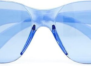 JORESTECH Eyewear Protective Safety Glasses, Polycarbonate Impact Resistant Lens Pack of 12 (Blue)