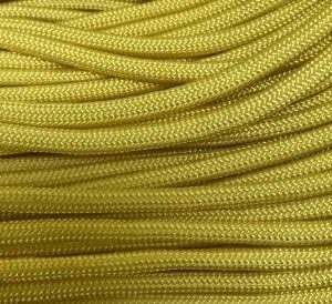 Type III Commercial 550 Paracord 100' Hank Made in USA Survival Cord Parachute Outdoor (F.S. Yellow)