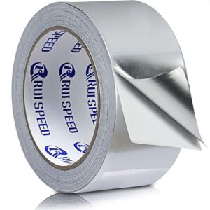 1 R RUI SPEED Aluminum Foil Tape, Metal Duct Tape, 2 in x 66 FT (4 mil), Professional Grade for HVAC, Patching Hot, Cold Air Ducts, Metal Repair, Ductwork.