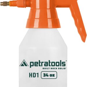 Petra - Garden Pump Sprayer HD1 - Small Hand Pump Spray Bottle, Portable Water Sprayer for Plants, Chemical Sprayer, Handheld Plant Sprayer Mister for Indoor Plants, Pressure Hand Weed Sprayer (34oz)