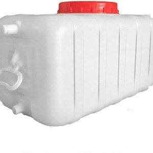 Water Storage Portable Horizontal Water Storage Container Rain Barrels to Collect Rainwater Tank Emergency Water Barrel Container, with Tap