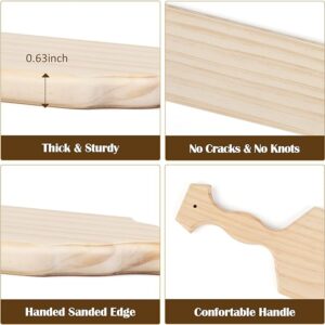 BATTIFE Sorority Paddle 18 Inch Unfinished Pine Wooden Greek Fraternity Paddle - Solid Wood Paddles