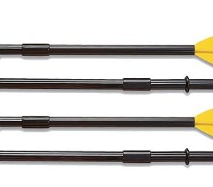 Intex 48" Paddles Plastic Ribbed French Oars Set for Inflatable Boat (2 Pairs)