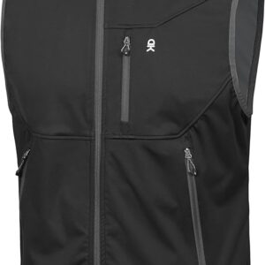 Little Donkey Andy Men's Lightweight Softshell Vest Windproof Sleeveless Jacket for Travel Hiking Running Golf