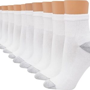 Hanes womens Value, Ankle Soft Moisture-wicking Socks, Available in 10 and 14-packs