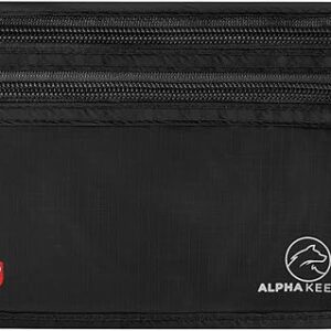 Money belt for travel - RFID slim passport holder men/women travel wallet hidden pouch under clothes to protect your information and money travel fanny pack for men/women bag travel essentials