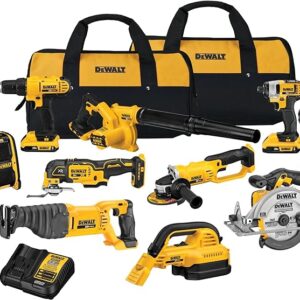 DEWALT 20V MAX Power Tool Combo Kit, 10-Tool Cordless Power Tool Set with 2 Batteries and Charger (DCK1020D2