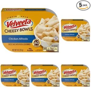 Velveeta Cheesy Bowls Singles Chicken Alfredo (9 ox Box) (Pack of 5)
