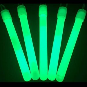 Glow Sticks Bulk Wholesale, 50 4” Green Glow Stick Light Sticks. Bright Color, Kids Love Them! Glow 8-12 Hrs, 2-Year Shelf Life, Sturdy Packaging, GlowWithUs Brand