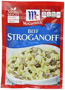 McCormick Beef Stroganoff Sauce Mix (1.5 oz Packets) 4 Pack