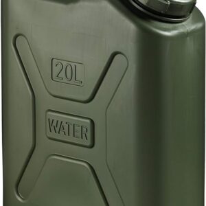 Scepter 5 Gallon Military BPA Free Water Container, Food Grade Water Jug for Camping and Emergency Storage - (20 Litre), Green