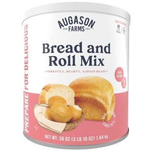 Augason Farms Honey White Bread Scone & Roll Mix Emergency Food Storage #10 Can
