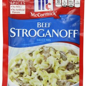 McCormick Beef Stroganoff Sauce Mix (1.5 oz Packets) 4 Pack