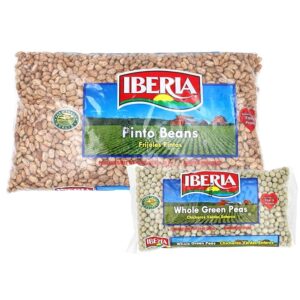 Iberia Pinto Beans 4 lb. + Iberia Whole Green Peas, 12 Oz