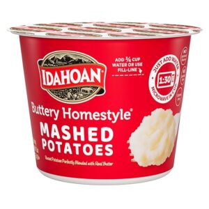 Idahoan Buttery Homestyle Mashed Potatoes, Made with Gluten-Free 100% Real Idaho Potatoes, 1.5 oz (Pack of 10)