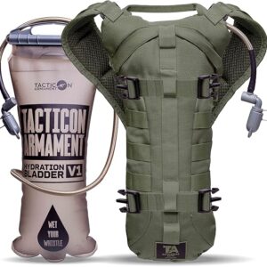 TACTICON Hydropack Elite | Tactical Bare Body Hydration Pack | Combat Veteran Owned Company | All Day Water Source | Hiking & Outdoor Bag | 3L Pocket