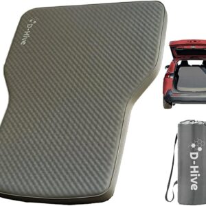 Camping Mattress - Compatible with Tesla Model Y, 4.5" Extra Thick Self-Inflating Air Mattress, Self-Inflating Sleeping Pad Car Mattress, Solid Foam for All-Seasons, Fits SUVs incl Pump