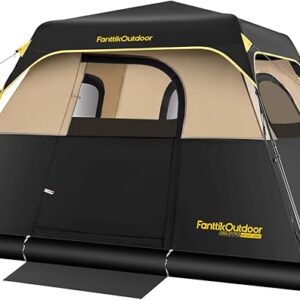 Camping Tent 4/6/8/10 Person Instant Cabin Tent Setup in 60s with Rainfly & Windproof Portable Tent with Carry Bag for Family Camping & Hiking, Upgraded Ventilation