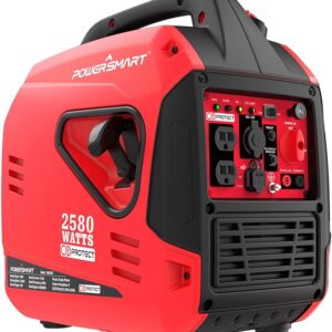 PowerSmart 2580W Gas-Powered Ultralight Portable Inverter Generator with CO Protect, USB Ports & Parallel Ready, CARB Compliant 2024 Version