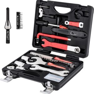 BikeHand Bike Bicycle Repair Tool Kit Set - Great Bike Maintenance Tools for Mountain & Road Bike - Bike Tools Kit Set in a Neat Storage Case