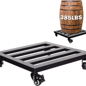 IDZO Upgraded apacity 385lbs, 14Inch Plant Caddy with Wheels Heavy Duty, Thicker Metal Plant Dolly, Plant Stand with Wheels Hauling Heavy Household Items