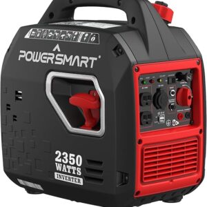 PowerSmart 2350-Watt Super Quiet Portable Inverter Generator with Recoil Start and Quiet Technology, Ultra-Lightweight for Camping Home Use Outdoor, CARB Compliant