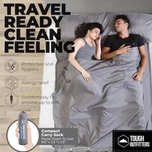 Sleeping Bag Liner - Adult Sleep Sack & Travel Sheets for Hotel - Travel Sleep Sack, Camping Sleeping Bag Liners for Cold Weather