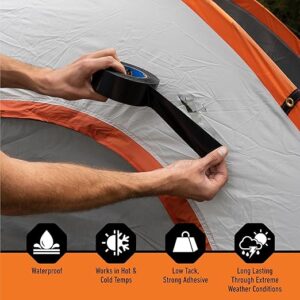 Gorilla All Weather Outdoor Waterproof Duct Tape, UV and Temperature Resistant, 1.88" x 25 yd, Black, (Pack of 1)