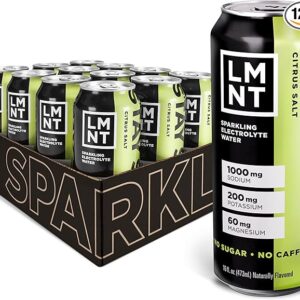 LMNT Sparkling Electrolyte Water - Citrus Salt | 12-Count