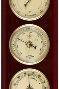 Ambient Weather YG315 Cherry Finish Dial Traditional Weather Station